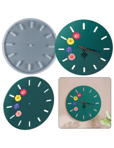 Molde de silicona de reloj de 33 cm